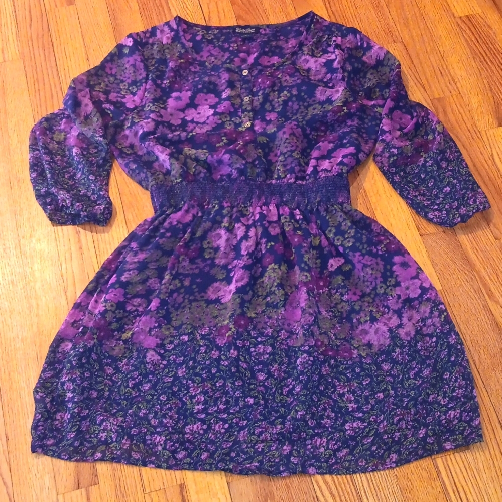 Lucky Brand Dark Floral Dress ■ Size Medium